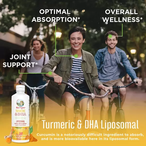 imageMaryRuths  Liposomal Turmeric ampamp DHA  Curcumin  Ginger Root Oil  Algal DHA ampamp Vitamin E  Cognitive Function  Mood Support  Joint Health  Liquid Supplement  1522 ozOrange Ginger