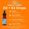 imageMaryRuth Organics CoComelon Vitamin D3 K2 Liquid Drops for Toddlers  Vitamin K2 D3 Supplement for Kids Ages 13  Calcium Absorption  Strong Bones  USDA Organic  Sugar Free  15 mL