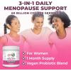 imageMaryRuth Organics 3in1 Menopause Probiotics for Women  Clinically Tested  Menopause Supplement for Women  Hormonal Support ampamp Estrogen Supplement for Women 60 Billion CFU  Allergen Free  05 oz