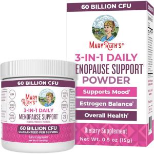imageMaryRuth Organics 3in1 Menopause Probiotics for Women  Clinically Tested  Menopause Supplement for Women  Hormonal Support ampamp Estrogen Supplement for Women 60 Billion CFU  Allergen Free  05 oz