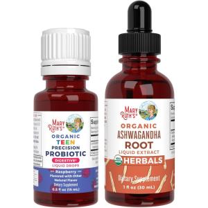 imageMaryRuth Organics Precision Probiotic Drops for Teens Raspberry ampamp Ashwagandha Drops  USDA Organic  Vitamins for Gut Health Relaxation ampamp Overall Wellness  Vegan NonGMO Gluten Free