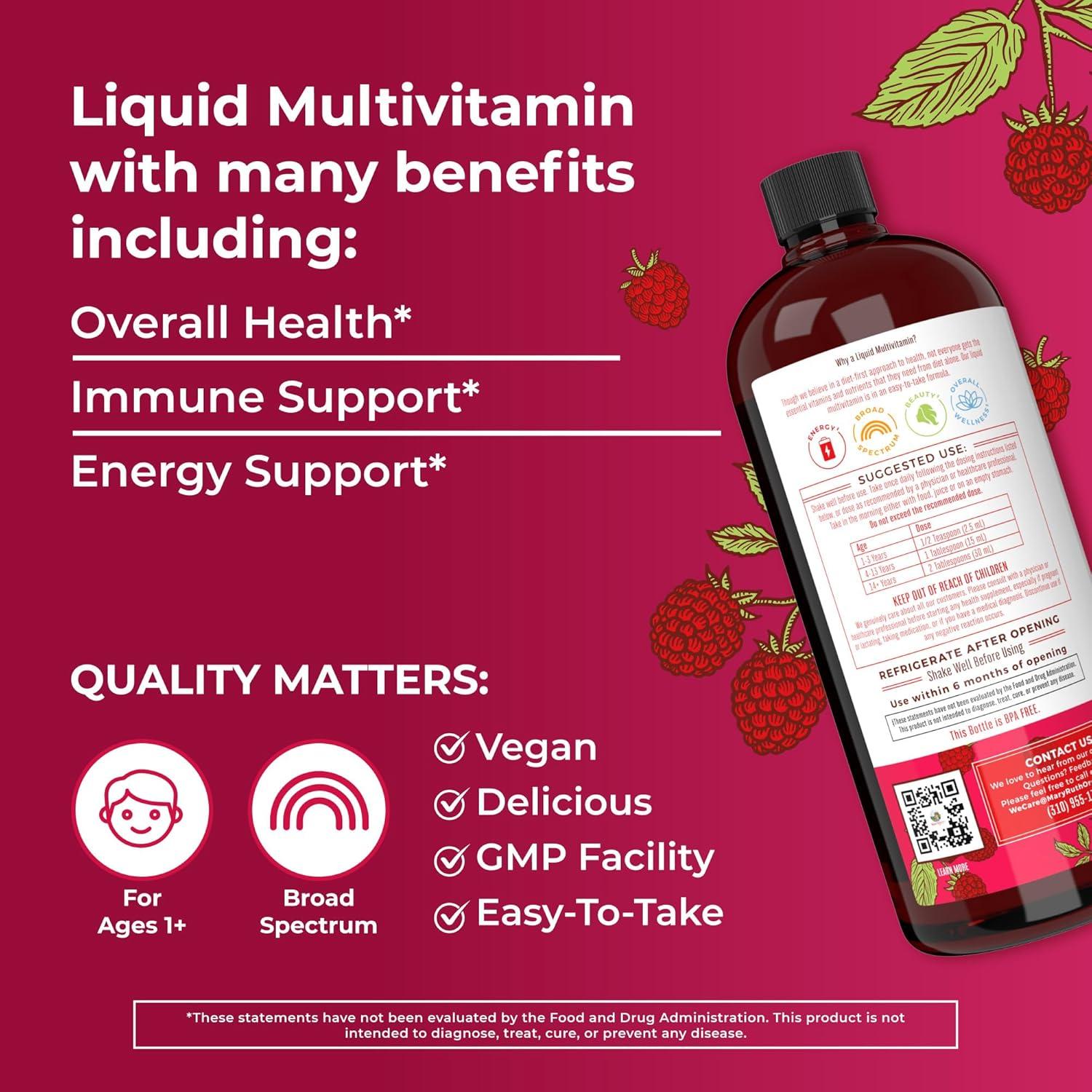 imageMaryRuth Organics Daily Liquid Multivitamin for Women Men ampamp Kids and Gray Guard Liposomal 2Pack Bundle for Immune Support Metabolism Skin Health Natural Hair Color Overall Health Vegan