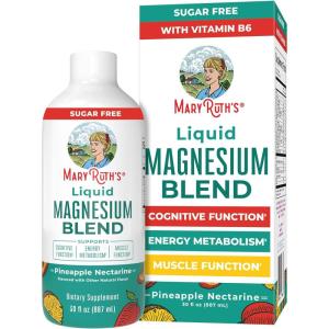 imageLiquid Magnesium Supplement by MaryRuths  with Magnesium Taurate  Magnesium Malate  Ages 4 ampamp Up  Cognitive Function  Bone Health  Certified Vegan  30 oz