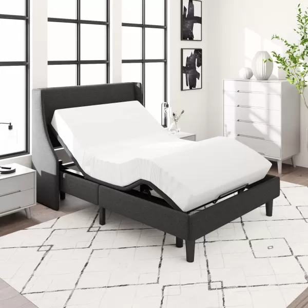 Allewie TXL Size Adjustable Bed Frame with 10 Generation Motor Wireless Remote Head and Foot Incline Intelligent Sleep Aid ZeroGravity High Weight Capacity Easy SelfAssembly UpholsteredFull