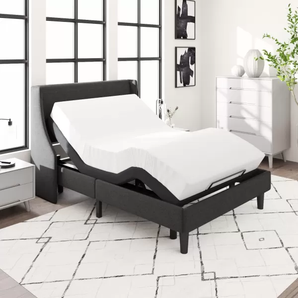 Allewie TXL Size Adjustable Bed Frame with 10 Generation Motor Wireless Remote Head and Foot Incline Intelligent Sleep Aid ZeroGravity High Weight Capacity Easy SelfAssembly UpholsteredFull