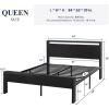 imageAllewie Twin Size Platform Bed Frame with Wooden Headboard and Footboard Heavy Duty Metal Slats Support No Box Spring Needed UnderBed Storage Noise Free Easy Assembly Black OakBlack Oak
