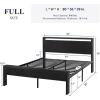 imageAllewie Twin Size Platform Bed Frame with Wooden Headboard and Footboard Heavy Duty Metal Slats Support No Box Spring Needed UnderBed Storage Noise Free Easy Assembly Black OakBlack Oak