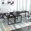 image:imageAllewie 45 Black Computer Desk Modern Writing Gaming Desk for Home Office Small Wood Table Top Workstation Sturdy Metal Frame Rustic Simple Industrial Design Easy Assembly