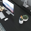 image:imageAllewie 45 Black Computer Desk Modern Writing Gaming Desk for Home Office Small Wood Table Top Workstation Sturdy Metal Frame Rustic Simple Industrial Design Easy Assembly