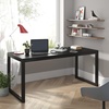 image:imageAllewie 45 Black Computer Desk Modern Writing Gaming Desk for Home Office Small Wood Table Top Workstation Sturdy Metal Frame Rustic Simple Industrial Design Easy Assembly