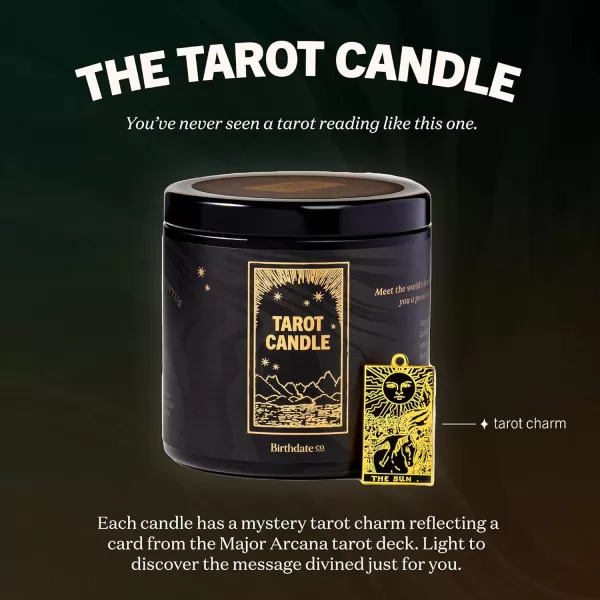 Candles Gifts for Women  The Tarot Candle by Birthdate Co  LongLasting Scented Candles with GoldPlated Tarot Card Charm Inside  AllNatural Soy ampamp Coconut Wax 6080 Hour Burn Time  Made in USA