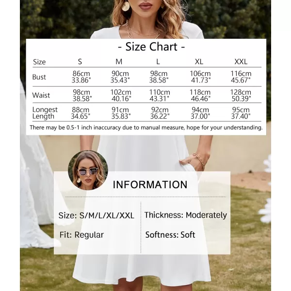 FZ FANTASTIC ZONE Womens Casual Summer T Shirt Dresses Short Sleeve Swing Dress with PocketsA Beige