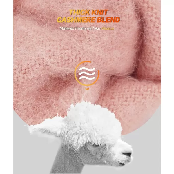 FZ FANTASTIC ZONE Womens Winter Touchscreen Wool Magic Gloves Warm Knit Fleece Lined for WomenPink2
