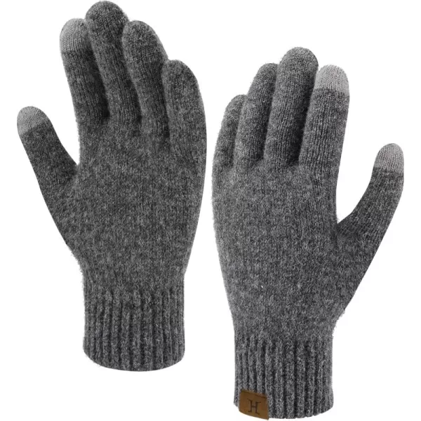 FZ FANTASTIC ZONE Womens Winter Warm Touchscreen Gloves Thermal Knit Cold Weather Gloves for WomenDark Grey