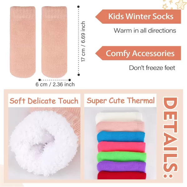 image4 Pieces Winter Toddler Kids Hat Gloves Scarf Socks Beanie Set for 0 6 12 Months 1 2 3 4 Year Old Baby Girls Boys GiftsPink