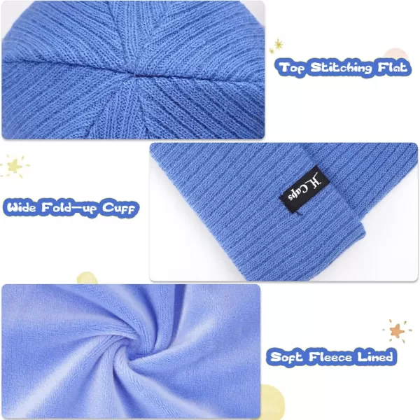 imageToddler Baby Kids Winter Hats Mittens Scarfs for 612 Months Beanie Gloves Neck Warmer Gifts for 2 3 48 Year Old Girls BoysB Blue