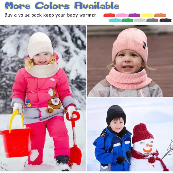 imageToddler Baby Kids Winter Hats Mittens Scarfs for 612 Months Beanie Gloves Neck Warmer Gifts for 2 3 48 Year Old Girls BoysB Green
