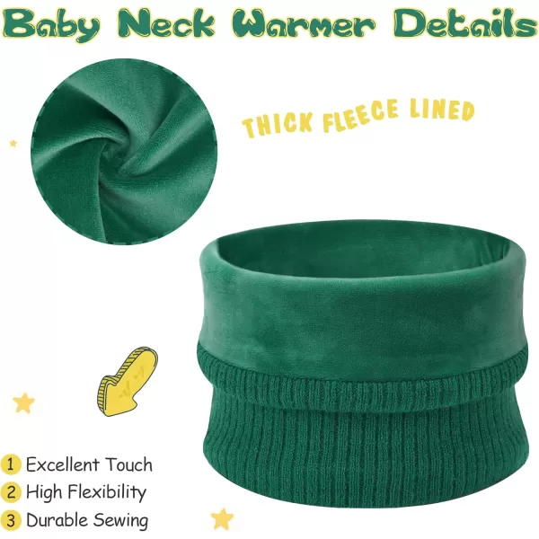 imageToddler Baby Kids Winter Hats Mittens Scarfs for 612 Months Beanie Gloves Neck Warmer Gifts for 2 3 48 Year Old Girls BoysB Green