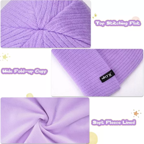 imageToddler Baby Kids Winter Hats Mittens Scarfs for 612 Months Beanie Gloves Neck Warmer Gifts for 2 3 48 Year Old Girls BoysB Purple