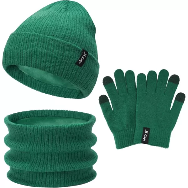imageToddler Baby Kids Winter Hats Mittens Scarfs for 612 Months Beanie Gloves Neck Warmer Gifts for 2 3 48 Year Old Girls BoysB Green
