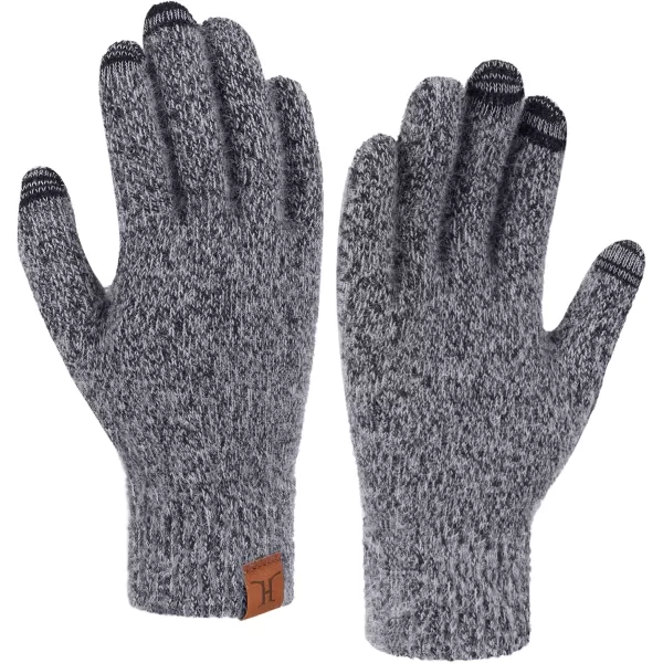 imageFZ FANTASTIC ZONE Winter Warm Knit Touchscreen Gloves for Women Cold Weather Thermal Texting Working Gloves Womens GiftsDark Blue