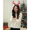 imageFZ FANTASTIC ZONE Womens Winter Warm Touch Screen Gloves Elastic Cuff Thermal Knit Gloves for Women Cold Weather GiftsBlack