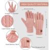 imageFZ FANTASTIC ZONE Womens Winter Warm Touch Screen Gloves Elastic Cuff Thermal Knit Gloves for Women Cold Weather GiftsPink