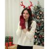 imageFZ FANTASTIC ZONE Womens Winter Warm Touch Screen Gloves Elastic Cuff Thermal Knit Gloves for Women Cold Weather GiftsRed