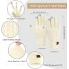 imageFZ FANTASTIC ZONE Womens Winter Warm Touch Screen Gloves Elastic Cuff Thermal Knit Gloves for Women Cold Weather GiftsWhite