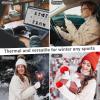 imageFZ FANTASTIC ZONE Winter Fingerless Gloves for Women Men Chenille Warm Knit Working Texting Half Finger Gloves GiftsDark Gray