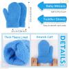imageToddler Kids Winter Hats Mittens Gloves Scarf Warm Ear Flaps Baby Beanie for 06 12 Months 1 2 3 4 Year Old Girls Boys GiftsBlue