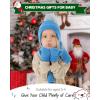 imageToddler Kids Winter Hats Mittens Gloves Scarf Warm Ear Flaps Baby Beanie for 06 12 Months 1 2 3 4 Year Old Girls Boys GiftsBlue