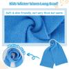 imageToddler Kids Winter Hats Mittens Gloves Scarf Warm Ear Flaps Baby Beanie for 06 12 Months 1 2 3 4 Year Old Girls Boys GiftsBlue