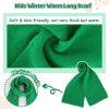 imageToddler Kids Winter Hats Mittens Gloves Scarf Warm Ear Flaps Baby Beanie for 06 12 Months 1 2 3 4 Year Old Girls Boys GiftsGreen