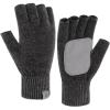 imageFZ FANTASTIC ZONE Winter Fingerless Gloves for Women Men Chenille Warm Knit Working Texting Half Finger Gloves GiftsDark Gray