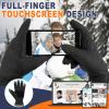imageFZ FANTASTIC ZONE Winter Waterproof Ski Snow Gloves for Men Women Warm Touchscreen Gloves Windproof Cuff Cycling Driving Running Hiking GiftsBlack