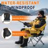 imageFZ FANTASTIC ZONE Winter Waterproof Ski Snow Gloves for Men Women Warm Touchscreen Gloves Windproof Cuff Cycling Driving Running Hiking GiftsBlack