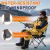 imageFZ FANTASTIC ZONE Winter Waterproof Ski Snow Gloves for Men Women Warm Touchscreen Gloves Windproof Cuff Cycling Driving Running Hiking GiftsDark Grey