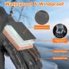 imageFZ FANTASTIC ZONE Winter Waterproof Ski Snow Gloves for Men Women Warm Touchscreen Gloves Windproof Cuff Cycling Driving Running Hiking GiftsDark Grey
