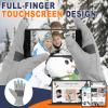 imageFZ FANTASTIC ZONE Winter Waterproof Ski Snow Gloves for Men Women Warm Touchscreen Gloves Windproof Cuff Cycling Driving Running Hiking GiftsLight Grey