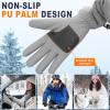 imageFZ FANTASTIC ZONE Winter Waterproof Ski Snow Gloves for Men Women Warm Touchscreen Gloves Windproof Cuff Cycling Driving Running Hiking GiftsLight Grey