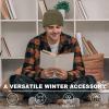 imageFZ FANTASTIC ZONE Winter Beanie Hats for Men Warm Knit Snow Ski Hat Skull Cap with Thick Fleece Lined Mens GiftsArmy Green