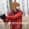 imageFZ FANTASTIC ZONE Winter Beanie Hats for Men Warm Knit Snow Ski Hat Skull Cap with Thick Fleece Lined Mens GiftsBrown