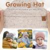 imageFZ FANTASTIC ZONE Toddler Kids Winter Hat Beanie Pompom Warm Fleece Baby Hats 06 12 Months 1 2 3 4 Year Old Girls Boys GiftsBeige