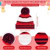 imageKids Toddler Winter Hat Gloves Infinity Scarf Set Warm Beanie Hats Neck Warmer with Fleece for Boys Girls Age 27 Baby GiftsRed