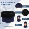 imageWinter Beanie Hat Scarf Touchscreen Gloves Set for Men and Women Beanie Gloves Neck Warmer Set with Warm Knit Fleece LinedDark Blue
