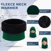 imageWinter Beanie Hat Scarf Touchscreen Gloves Set for Men and Women Beanie Gloves Neck Warmer Set with Warm Knit Fleece LinedDark Green