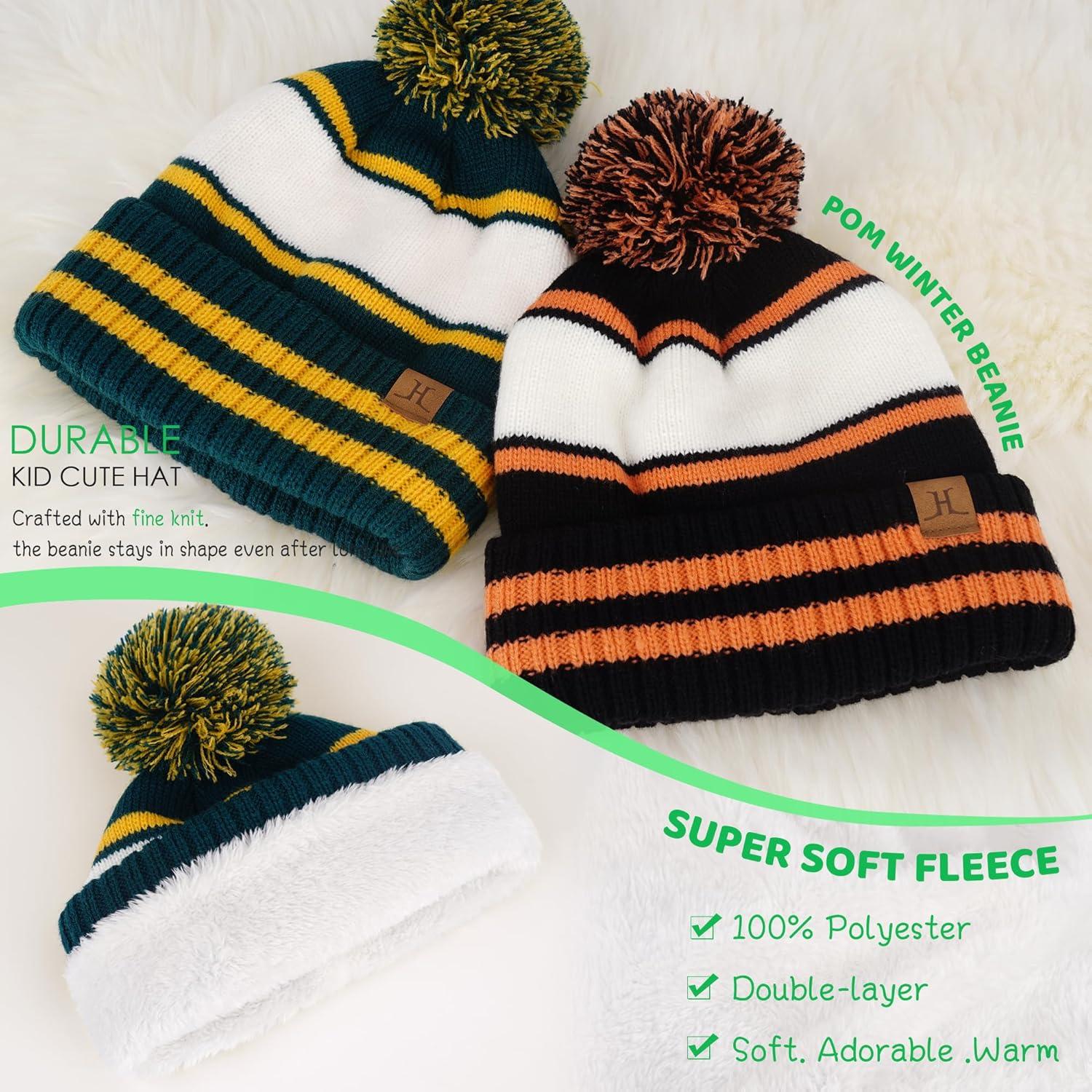imageFZ FANTASTIC ZONE Kids Toddler Winter Hat Beanie with Warm Fleece Ski Baby Hats for 27 Years Skull Cap Baby Boys Girls GiftsArmy Green