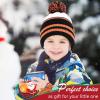 imageFZ FANTASTIC ZONE Kids Toddler Winter Hat Beanie with Warm Fleece Ski Baby Hats for 27 Years Skull Cap Baby Boys Girls GiftsBlack