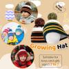 imageFZ FANTASTIC ZONE Kids Toddler Winter Hat Beanie with Warm Fleece Ski Baby Hats for 27 Years Skull Cap Baby Boys Girls GiftsBlack